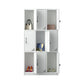 Metal Contemporary Indoor Cabinet Grey Hinged Door Storage Cabinet
