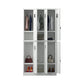 Metal Contemporary Indoor Cabinet Grey Hinged Door Storage Cabinet