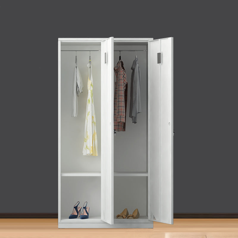 Metal Contemporary Indoor Cabinet Grey Hinged Door Storage Cabinet