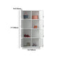 Metal Contemporary Indoor Cabinet Grey Hinged Door Storage Cabinet