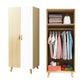 Engineered Wood Armoire for Home Modern Cabinet with Wooden Legs