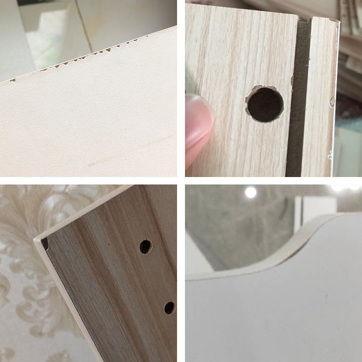 Engineered Wood Armoire for Home Modern Cabinet with Wooden Legs