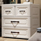 Plastic Storage Cabinet Contemporary Wardrobe Cabinet with Drawer for Home