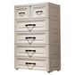 Plastic Storage Cabinet Contemporary Wardrobe Cabinet with Drawer for Home