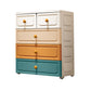 Plastic Storage Cabinet Contemporary Wardrobe Cabinet with Drawer for Home