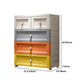 Plastic Storage Cabinet Contemporary Wardrobe Cabinet with Drawer for Home