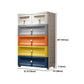 Plastic Storage Cabinet Contemporary Wardrobe Cabinet with Drawer for Home
