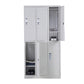 Metal Wardrobe Cabinet Contemporary Grey Wardrobe Armoire for Home 6 Clearhalo 'Armoires & Wardrobes' 'armoires_wardrobes' 'Bedroom Furniture' 'furn' 'furn_armoires_wardrobes' 'Furniture' 5877775