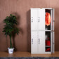 Metal Wardrobe Cabinet Contemporary Grey Wardrobe Armoire for Home Clearhalo 'Armoires & Wardrobes' 'armoires_wardrobes' 'Bedroom Furniture' 'furn' 'furn_armoires_wardrobes' 'Furniture' 5877782