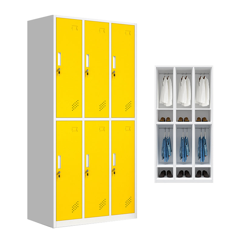 Hinged Wardrobe Armoire Metal Contemporary Wardrobe Cabinet for Bedroom