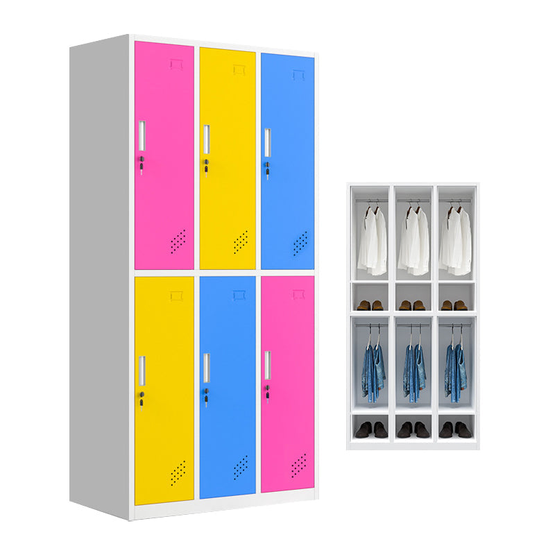 Hinged Wardrobe Armoire Metal Contemporary Wardrobe Cabinet for Bedroom