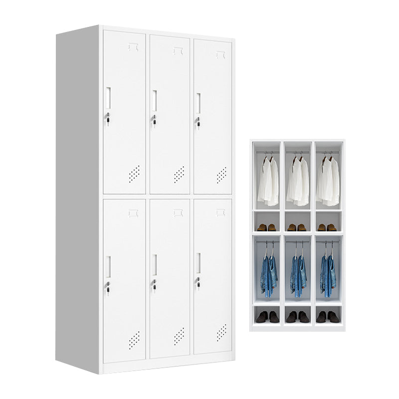 Hinged Wardrobe Armoire Metal Contemporary Wardrobe Cabinet for Bedroom