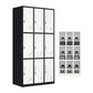 Hinged Wardrobe Armoire Metal Contemporary Wardrobe Cabinet for Bedroom