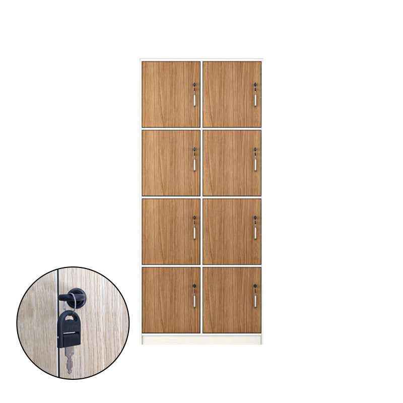 Armoire de rangement brun contemporain fabriqué en bois à charnière armoire à porte à charnière