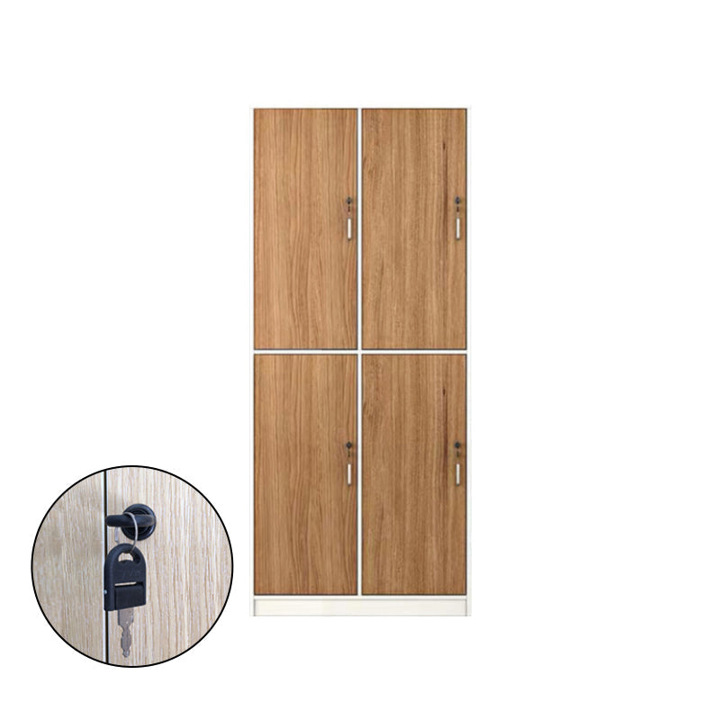 Armoire de rangement brun contemporain fabriqué en bois à charnière armoire à porte à charnière