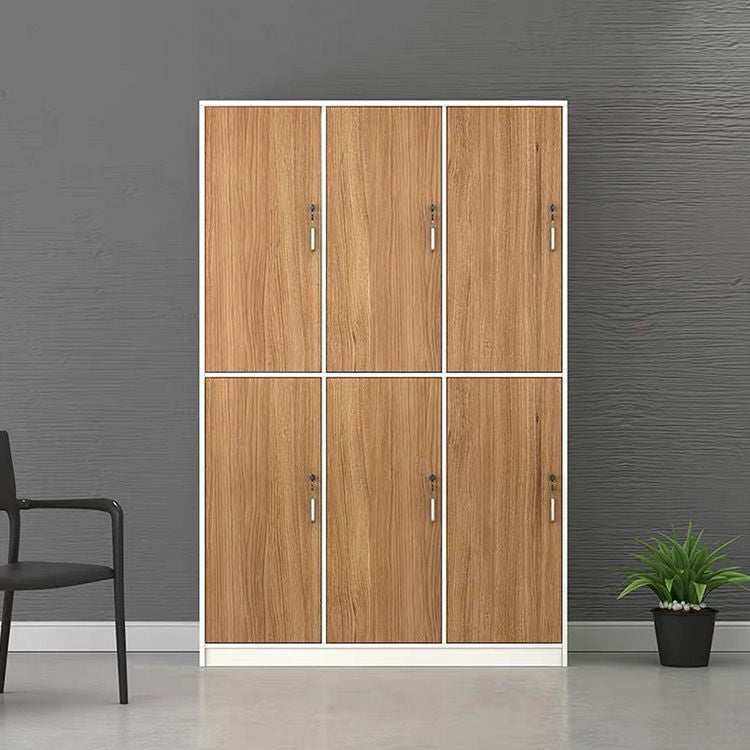Armoire de rangement brun contemporain fabriqué en bois à charnière armoire à porte à charnière
