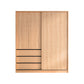 Engineered Wood Wardrobe Armoire with Drawer Contemporary Wardrobe Closet