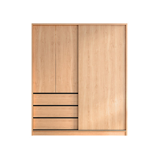 Engineered Wood Wardrobe Armoire with Drawer Contemporary Wardrobe Closet 47"L x 24"W x 83"H Armoires & Wardrobes