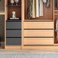 Engineered Wood Wardrobe Armoire with Drawer Contemporary Wardrobe Closet