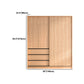 Engineered Wood Wardrobe Armoire with Drawer Contemporary Wardrobe Closet