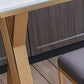 Glam 1/3/5/7 Pieces Bar Table Set Rectangle Stone Counter Table with Stools for Kitchen Clearhalo 'Bar Furniture' 'furn' 'furn_home_bar_bar_sets' 'Furniture' 'Home Bars & Bar Sets' 'home_bar_bar_sets' 'Kitchen & Dining Furniture' 5877913