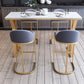 Glam 1/3/5/7 Pieces Bar Table Set Rectangle Stone Counter Table with Stools for Kitchen Clearhalo 'Bar Furniture' 'furn' 'furn_home_bar_bar_sets' 'Furniture' 'Home Bars & Bar Sets' 'home_bar_bar_sets' 'Kitchen & Dining Furniture' 5877918
