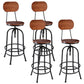 Industrial 1/2/3 Pieces Counter Height Set Rectangle Solid Wood Pub Table Set Wood 30"H Stools (Set of 4) Clearhalo 'Bar Furniture' 'furn' 'furn_home_bar_bar_sets' 'Furniture' 'Home Bars & Bar Sets' 'home_bar_bar_sets' 'Kitchen & Dining Furniture' 5877929