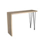 Juego de mesa de pub rectangular industrial, mesa de mostrador de madera de 1/5 piezas con taburetes sin respaldo