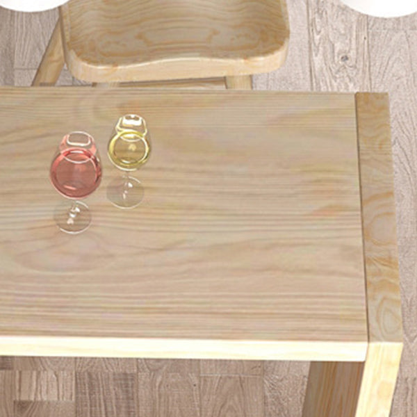 Juego de mesa de pub rectangular industrial, mesa de mostrador de madera de 1/5 piezas con taburetes sin respaldo