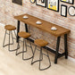 Juego de mesa de pub rectangular moderno, mesa de mostrador de madera de 1/2/4/7 piezas para comedor