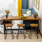 Juego de mesa de pub rectangular moderno, mesa de mostrador de madera de 1/2/4/7 piezas para comedor