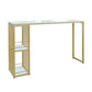 Glam Bar Table Set 1/4 Pieces Rectangle Stone Counter Table with High Stools for Balcony Clearhalo 'Bar Furniture' 'furn' 'furn_home_bar_bar_sets' 'Furniture' 'Home Bars & Bar Sets' 'home_bar_bar_sets' 'Kitchen & Dining Furniture' 5878035