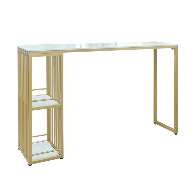 Glam Bar Table Set 1/4 Pieces Rectangle Stone Counter Table with High Stools for Balcony Clearhalo 'Bar Furniture' 'furn' 'furn_home_bar_bar_sets' 'Furniture' 'Home Bars & Bar Sets' 'home_bar_bar_sets' 'Kitchen & Dining Furniture' 5878035