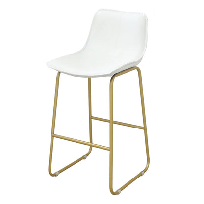 Glam Bar Table Set 1/4 Pieces Rectangle Stone Counter Table with High Stools for Balcony White 30"H Stool (Single) Clearhalo 'Bar Furniture' 'furn' 'furn_home_bar_bar_sets' 'Furniture' 'Home Bars & Bar Sets' 'home_bar_bar_sets' 'Kitchen & Dining Furniture' 5878036