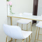 Glam Bar Table Set 1/4 Pieces Rectangle Stone Counter Table with High Stools for Balcony Clearhalo 'Bar Furniture' 'furn' 'furn_home_bar_bar_sets' 'Furniture' 'Home Bars & Bar Sets' 'home_bar_bar_sets' 'Kitchen & Dining Furniture' 5878045