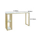 Glam Bar Table Set 1/4 Pieces Rectangle Stone Counter Table with High Stools for Balcony Clearhalo 'Bar Furniture' 'furn' 'furn_home_bar_bar_sets' 'Furniture' 'Home Bars & Bar Sets' 'home_bar_bar_sets' 'Kitchen & Dining Furniture' 5878050