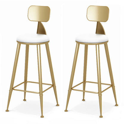 Glam Style 1/2/3 Pieces Bar Table Set Rectangle Bar Table with Metal High Stools for Home Beige 30"H Stools (Set of 2) Clearhalo 'Bar Furniture' 'furn' 'furn_home_bar_bar_sets' 'Furniture' 'Home Bars & Bar Sets' 'home_bar_bar_sets' 'Kitchen & Dining Furniture' 5878059