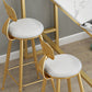 Glam Style 1/2/3 Pieces Bar Table Set Rectangle Bar Table with Metal High Stools for Home Clearhalo 'Bar Furniture' 'furn' 'furn_home_bar_bar_sets' 'Furniture' 'Home Bars & Bar Sets' 'home_bar_bar_sets' 'Kitchen & Dining Furniture' 5878063