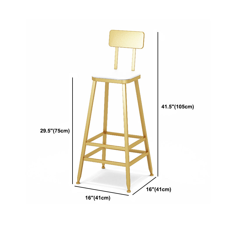 Glam Style 1/2/3 Pieces Bar Table Set Rectangle Bar Table with Metal High Stools for Home Clearhalo 'Bar Furniture' 'furn' 'furn_home_bar_bar_sets' 'Furniture' 'Home Bars & Bar Sets' 'home_bar_bar_sets' 'Kitchen & Dining Furniture' 5878076