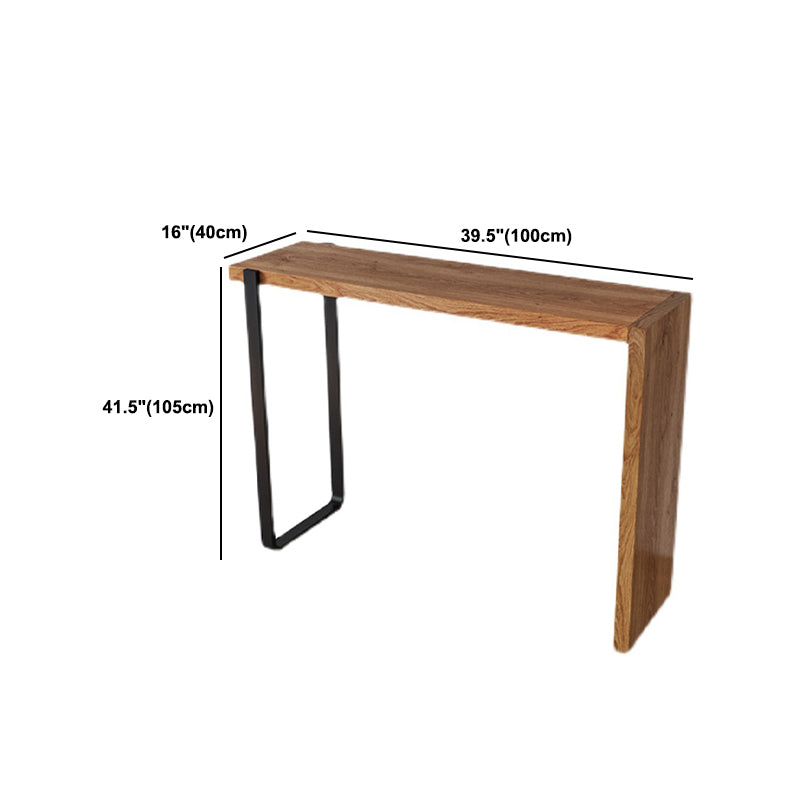 Modern Bar Table Set 1/2/3 Pieces Rectangle Bar Table with High Wood Stools Clearhalo 'Bar Furniture' 'furn' 'furn_home_bar_bar_sets' 'Furniture' 'Home Bars & Bar Sets' 'home_bar_bar_sets' 'Kitchen & Dining Furniture' 5878090