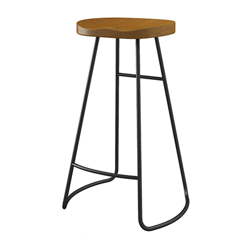 Modern Style 1/9 Pieces Bar Table Set Rectangle Pine Wood Counter Table for Cafe Wood 30"H Stool (Single) Clearhalo 'Bar Furniture' 'furn' 'furn_home_bar_bar_sets' 'Furniture' 'Home Bars & Bar Sets' 'home_bar_bar_sets' 'Kitchen & Dining Furniture' 5878178