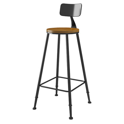 Modern Style 1/9 Pieces Bar Table Set Rectangle Pine Wood Counter Table for Cafe Brown 30"H Stool (Single) Clearhalo 'Bar Furniture' 'furn' 'furn_home_bar_bar_sets' 'Furniture' 'Home Bars & Bar Sets' 'home_bar_bar_sets' 'Kitchen & Dining Furniture' 5878179