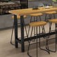 Modern Style 1/9 Pieces Bar Table Set Rectangle Pine Wood Counter Table for Cafe Clearhalo 'Bar Furniture' 'furn' 'furn_home_bar_bar_sets' 'Furniture' 'Home Bars & Bar Sets' 'home_bar_bar_sets' 'Kitchen & Dining Furniture' 5878187