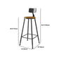 Modern Style 1/9 Pieces Bar Table Set Rectangle Pine Wood Counter Table for Cafe Clearhalo 'Bar Furniture' 'furn' 'furn_home_bar_bar_sets' 'Furniture' 'Home Bars & Bar Sets' 'home_bar_bar_sets' 'Kitchen & Dining Furniture' 5878213