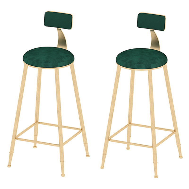 Glam Oval Indoor Counter Set 1/2/3 Pieces Double Pedestal Bar Pub Table Set Green 30"H Stools (Set of 2) Clearhalo 'Bar Furniture' 'furn' 'furn_home_bar_bar_sets' 'Furniture' 'Home Bars & Bar Sets' 'home_bar_bar_sets' 'Kitchen & Dining Furniture' 5878217