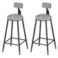 Glam Oval Indoor Counter Set 1/2/3 Pieces Double Pedestal Bar Pub Table Set Light-Grey 30"H Stools (Set of 2) Clearhalo 'Bar Furniture' 'furn' 'furn_home_bar_bar_sets' 'Furniture' 'Home Bars & Bar Sets' 'home_bar_bar_sets' 'Kitchen & Dining Furniture' 5878219