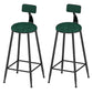 Glam Oval Indoor Counter Set 1/2/3 Pieces Double Pedestal Bar Pub Table Set Light-Green 30"H Stools (Set of 2) Clearhalo 'Bar Furniture' 'furn' 'furn_home_bar_bar_sets' 'Furniture' 'Home Bars & Bar Sets' 'home_bar_bar_sets' 'Kitchen & Dining Furniture' 5878221