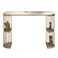 Glam Oval Indoor Counter Set 1/2/3 Pieces Double Pedestal Bar Pub Table Set Clearhalo 'Bar Furniture' 'furn' 'furn_home_bar_bar_sets' 'Furniture' 'Home Bars & Bar Sets' 'home_bar_bar_sets' 'Kitchen & Dining Furniture' 5878223