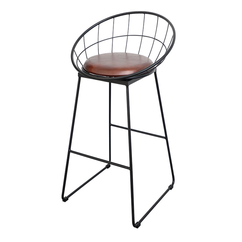 Glam Bar Table Set 1/5/9 Pieces Rectangle Stone Counter Table with Stools for Living Room Bright-Black 30"H Stool (Single) Clearhalo 'Bar Furniture' 'furn' 'furn_home_bar_bar_sets' 'Furniture' 'Home Bars & Bar Sets' 'home_bar_bar_sets' 'Kitchen & Dining Furniture' 5878244