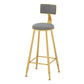 Glam Bar Table Set 1/5/9 Pieces Rectangle Stone Counter Table with Stools for Living Room Grey 30"H Stool (Single) Clearhalo 'Bar Furniture' 'furn' 'furn_home_bar_bar_sets' 'Furniture' 'Home Bars & Bar Sets' 'home_bar_bar_sets' 'Kitchen & Dining Furniture' 5878248